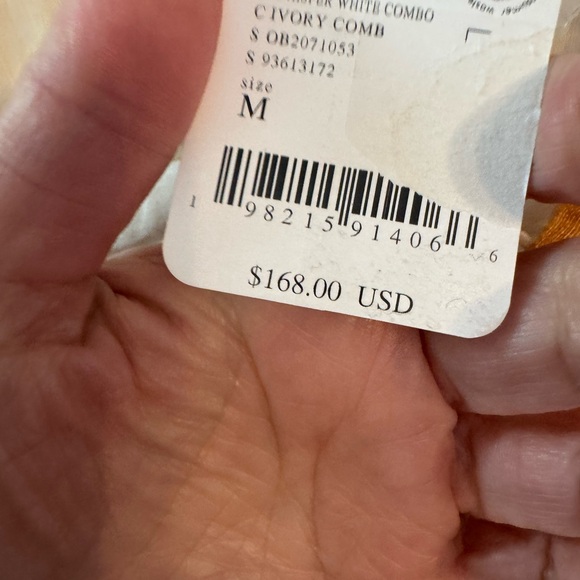 MSRP $168 Free People Babydoll Mini Dress NWT Size M Boho Puff Sleeve Flowy - Picture 5 of 9